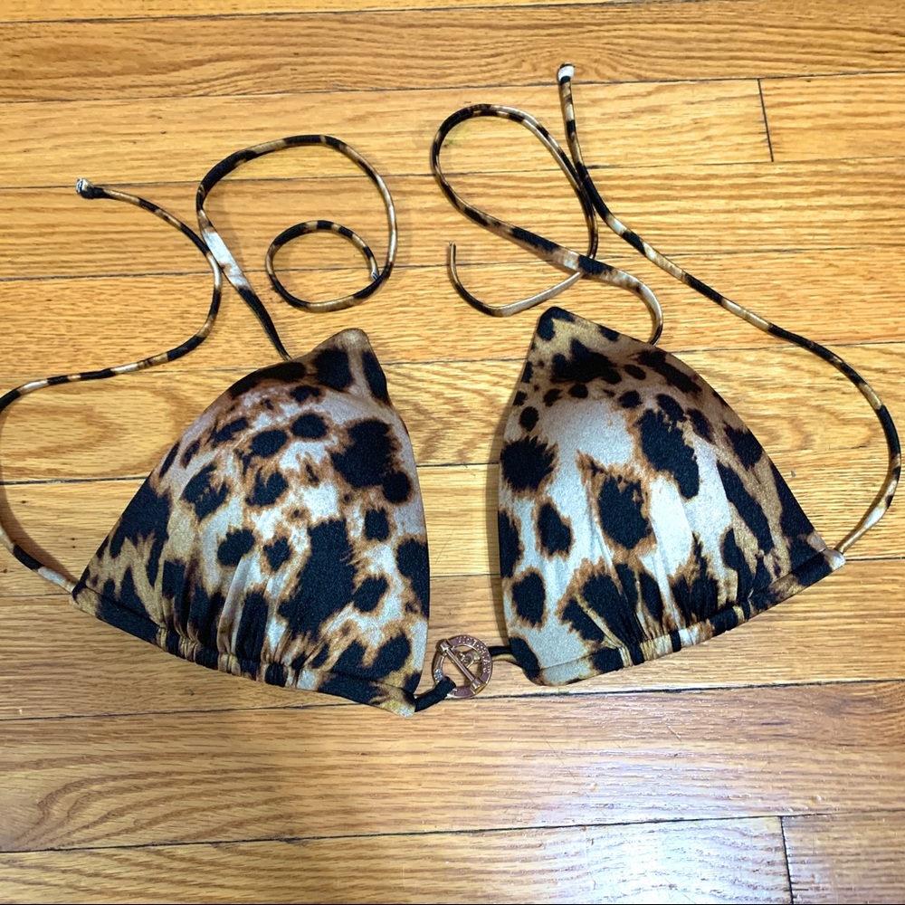 Victoria’s Secret Leopard Toggle Bikini Top